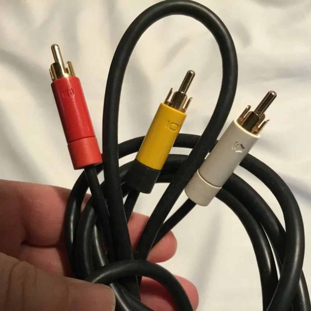 Genuine Official OEM Microsoft XBOX 360 Composite AV Cable X821376-001 Tested